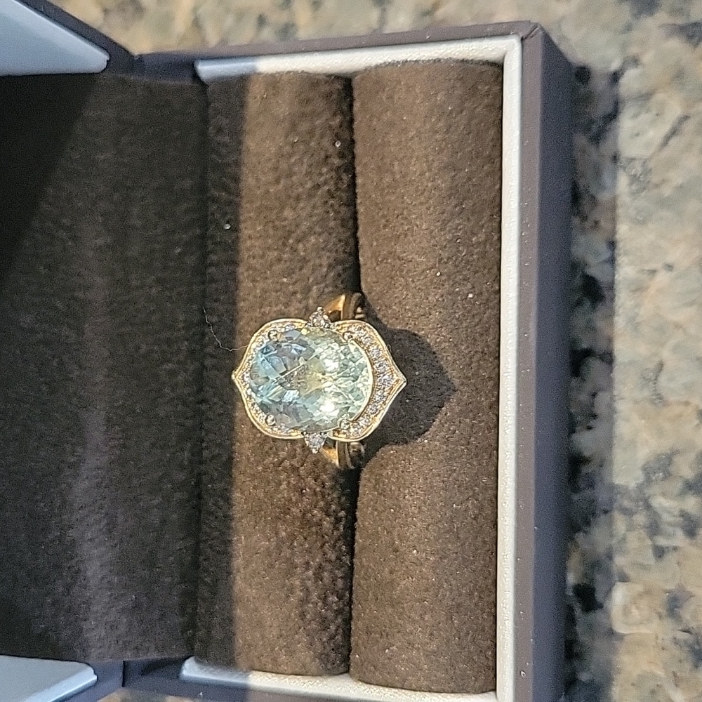 Levian Mint Julep (quartz) ring